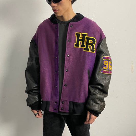Vintage Hard Rock Cafe Leather/Wool Jacket (XL)
