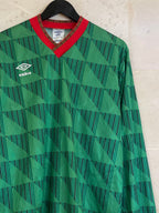 Vntg Blank UMBRO LS Green (Large)*/Pull Out
