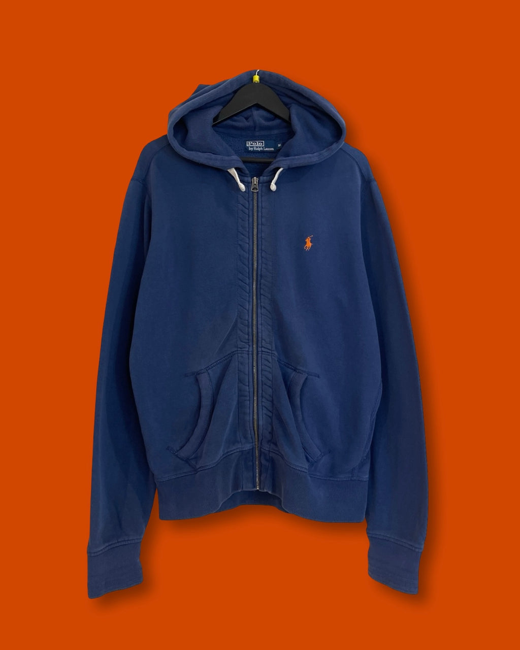 Ralph Lauren Full Zip Hoodie Jacket Navy (Medium)
