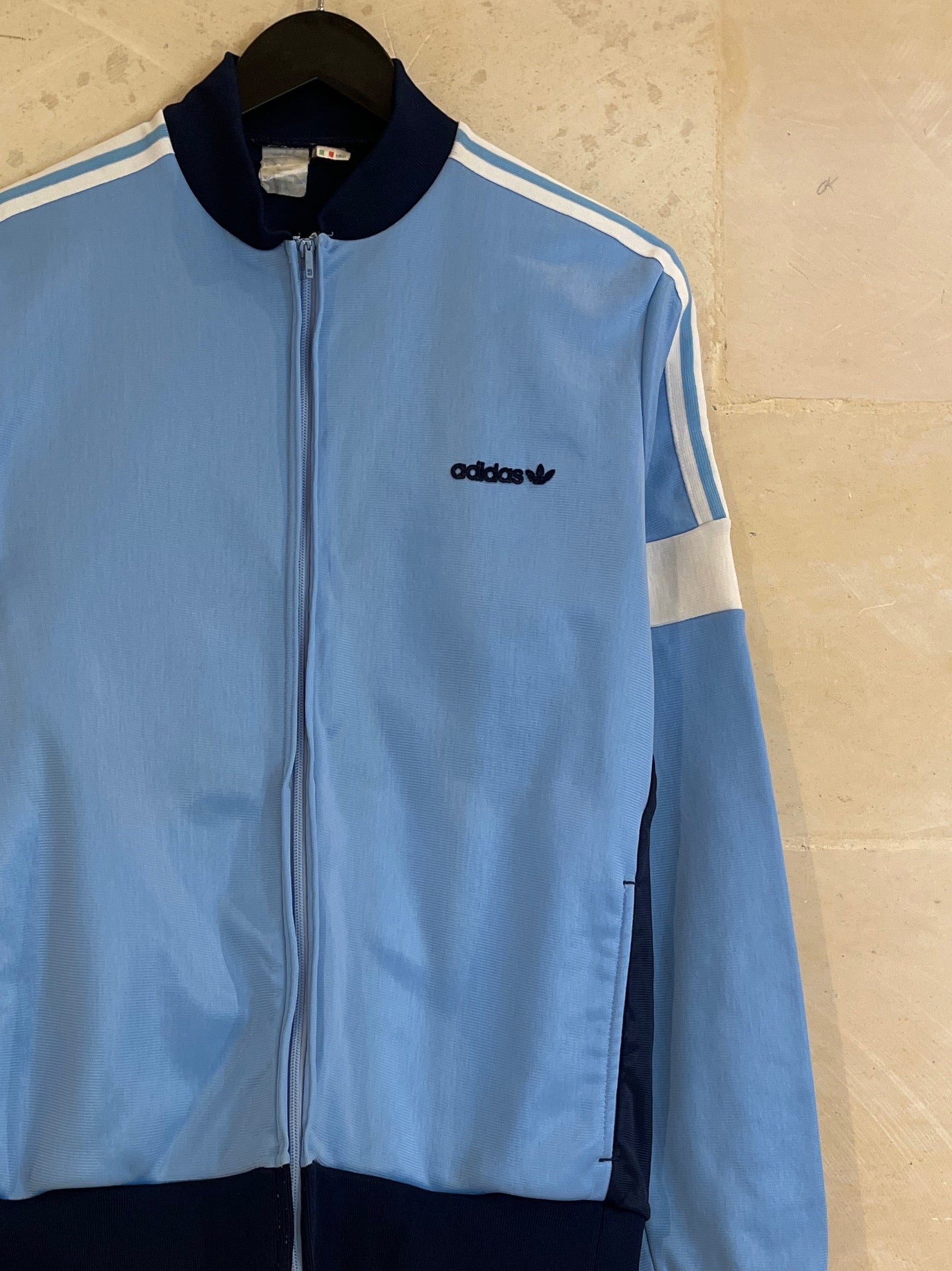 Vntg 80s Adidas Olympics Retro Full Zip Jacket (Fits Small)