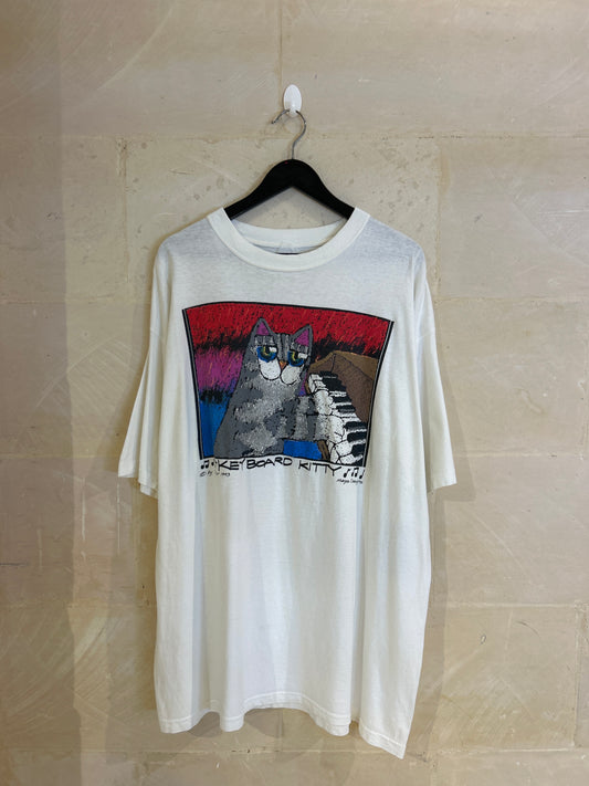 Vntg Keyboard Kitty Tee (XXL)