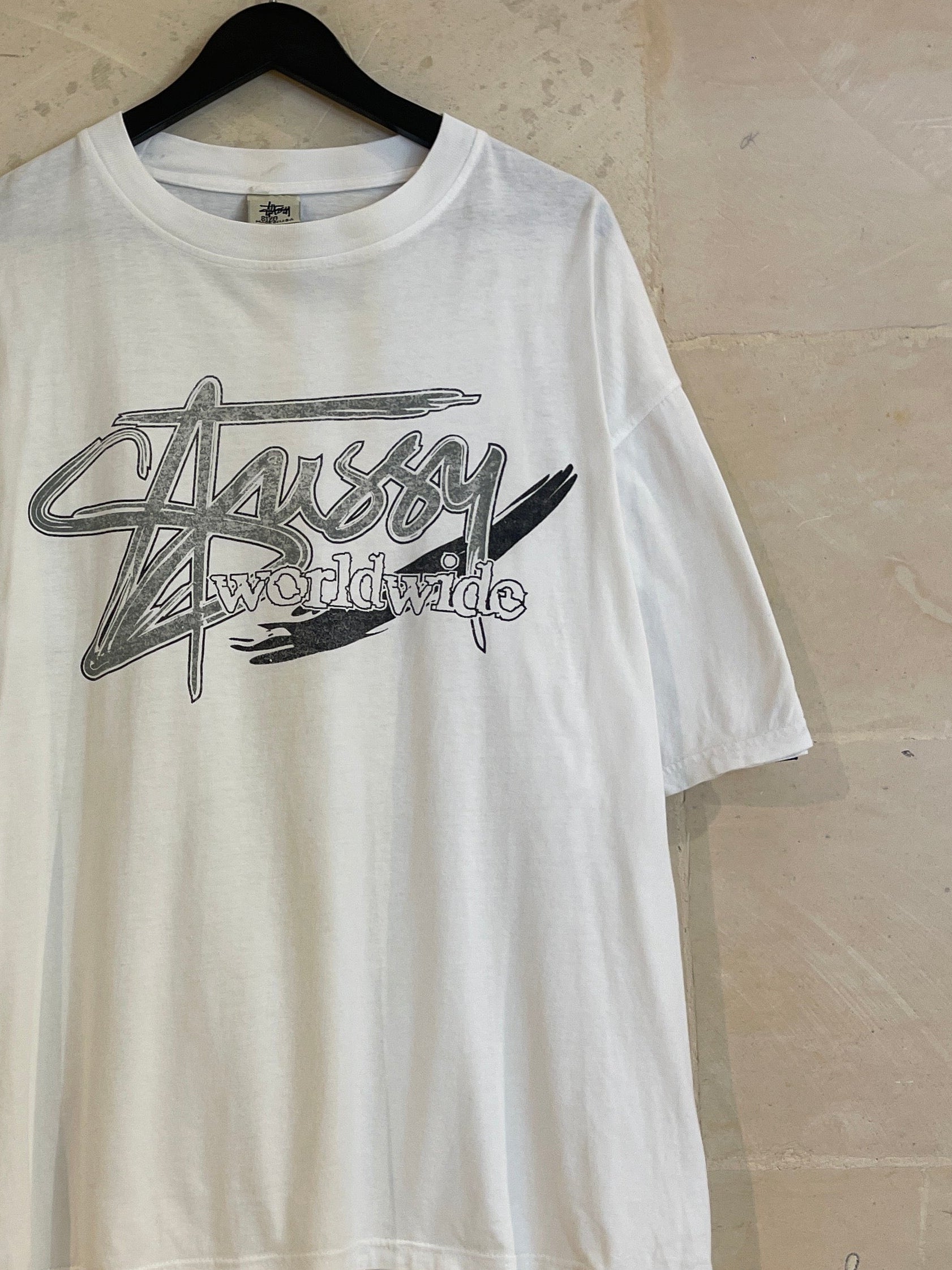 Vntg Stussy Worldwide Tee (Fits XL Boxy)