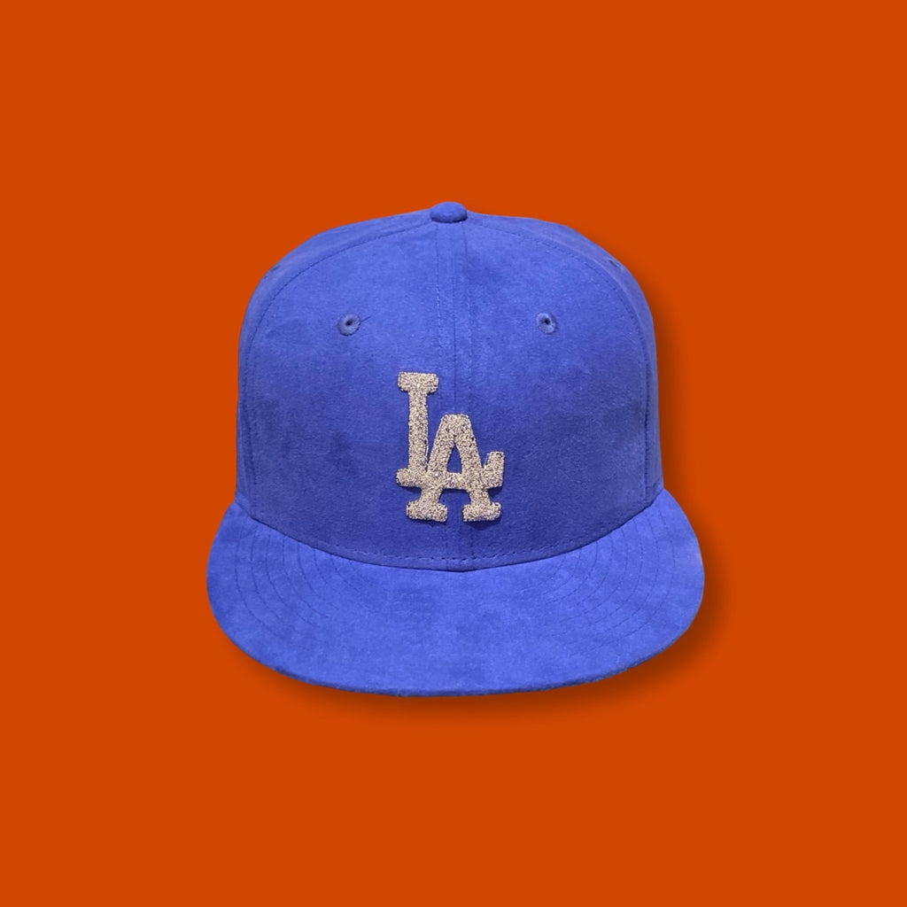 Brand New LA Dodgers Glits Closed Cap Royal-Blue (Size 6 7/8)