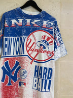 Vntg Yankees AOP Tee (Medium)