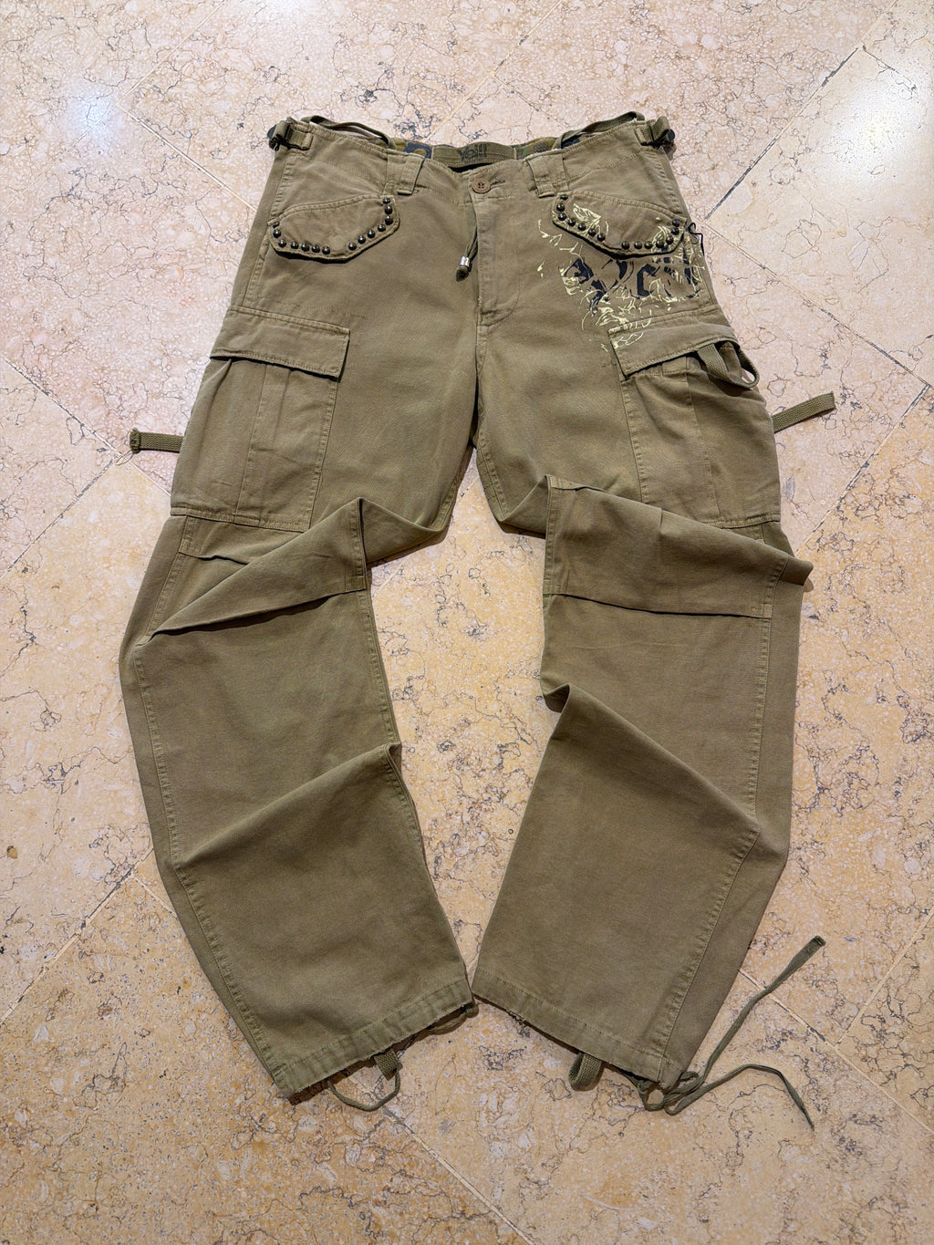 Y2K Yell Cargo Pants (W34/L43)