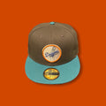 Brand New LA Dodgers Closed Cap Choco-Green (size 7 3/8)