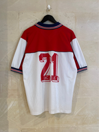 Vntg Asics Bar Corona Football Jersey (XL) / SS