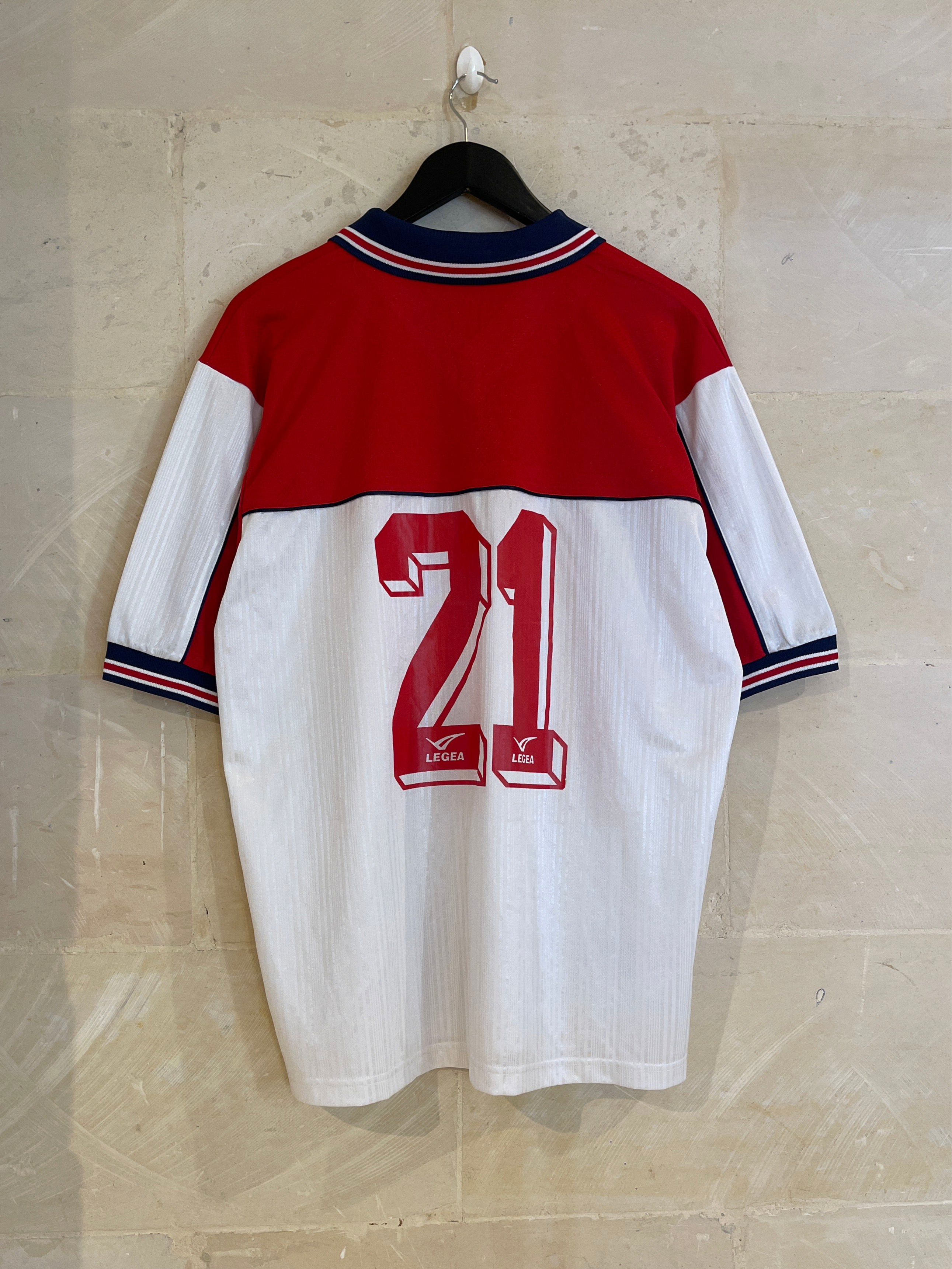 Vntg Asics Bar Corona Football Jersey (XL) / SS