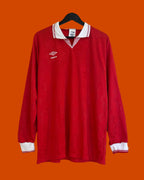 Vntg 1992-94 UMBRO Manchester United Blank LS Shirt(Large)*/ Pull Out