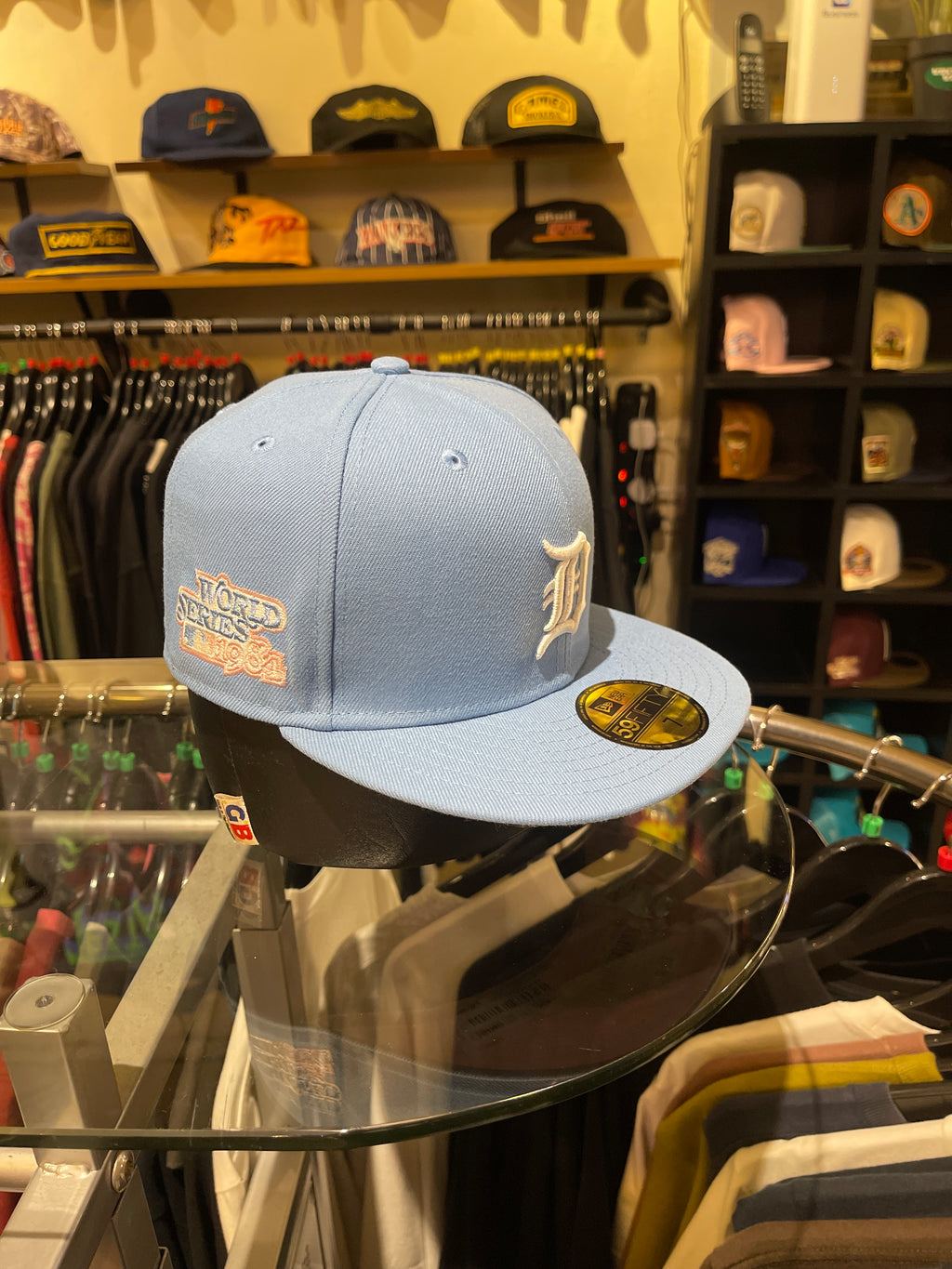 Brand New Detroit Closed Cap Powder-Blue (Size 7)