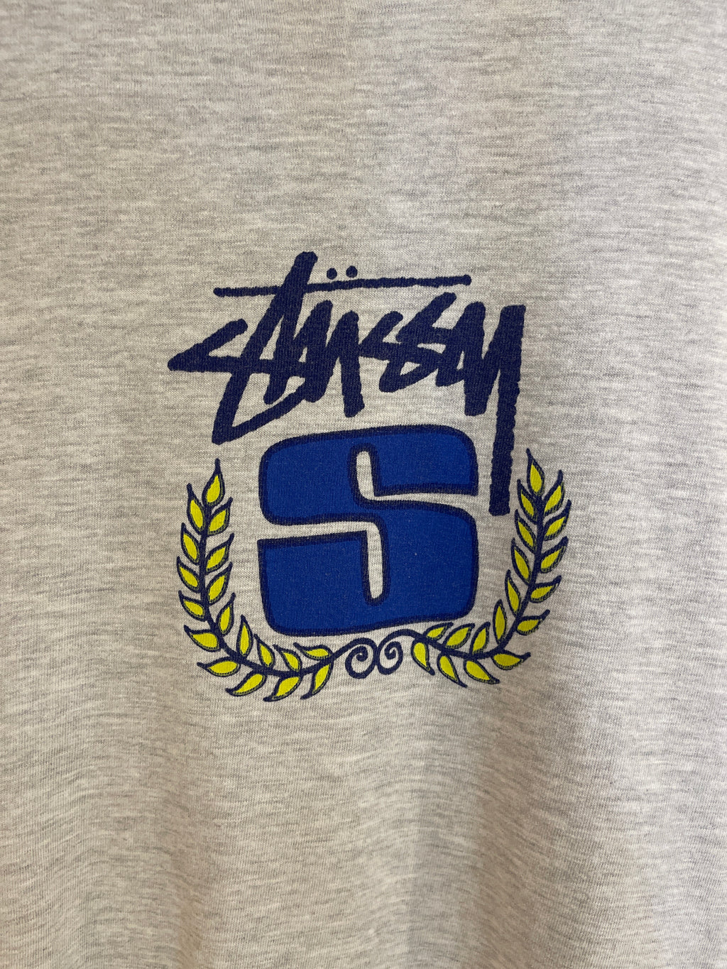 Stussy Mid Print Gray Tee (Large)