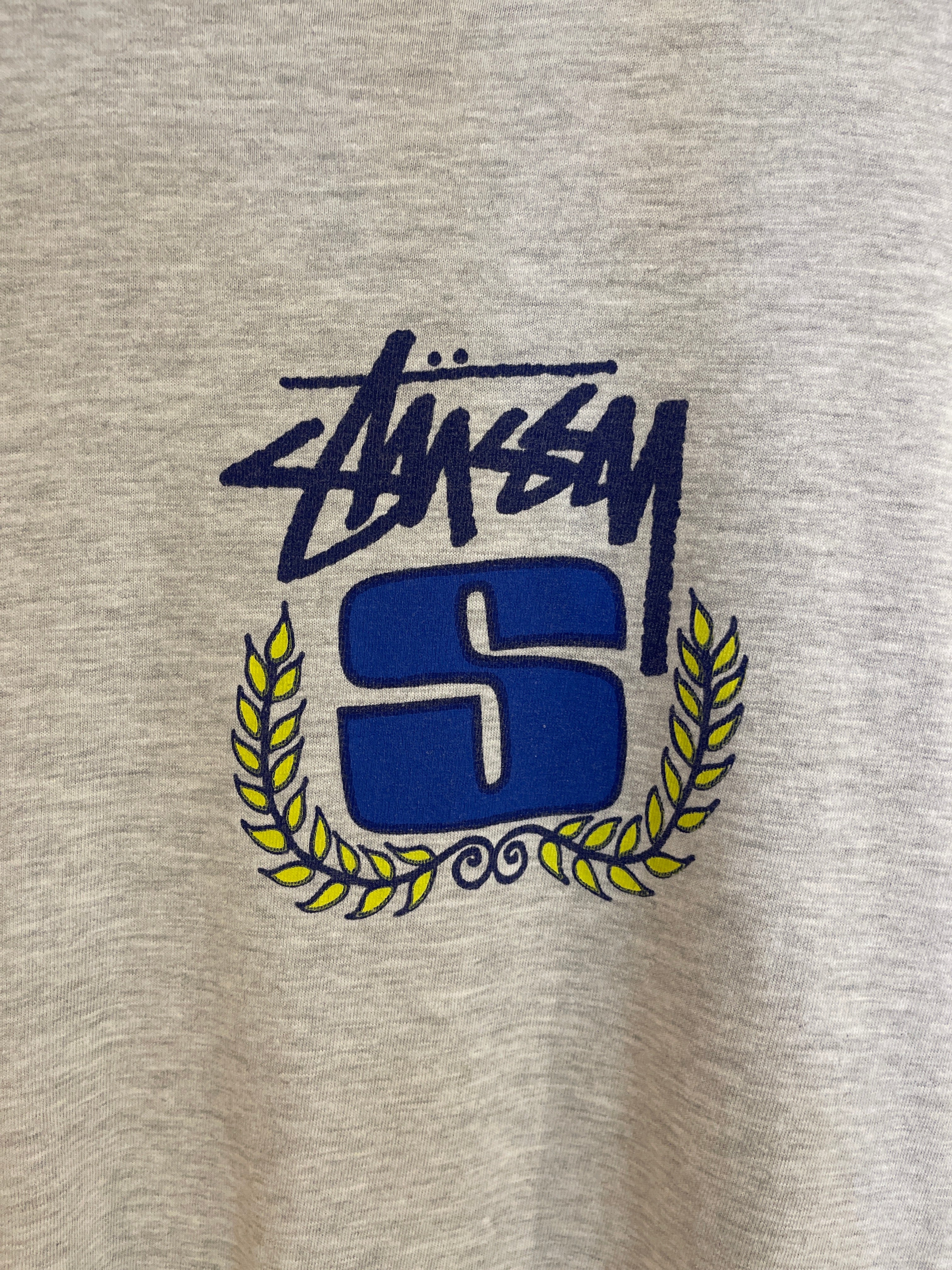 Stussy Mid Print Gray Tee (Large)