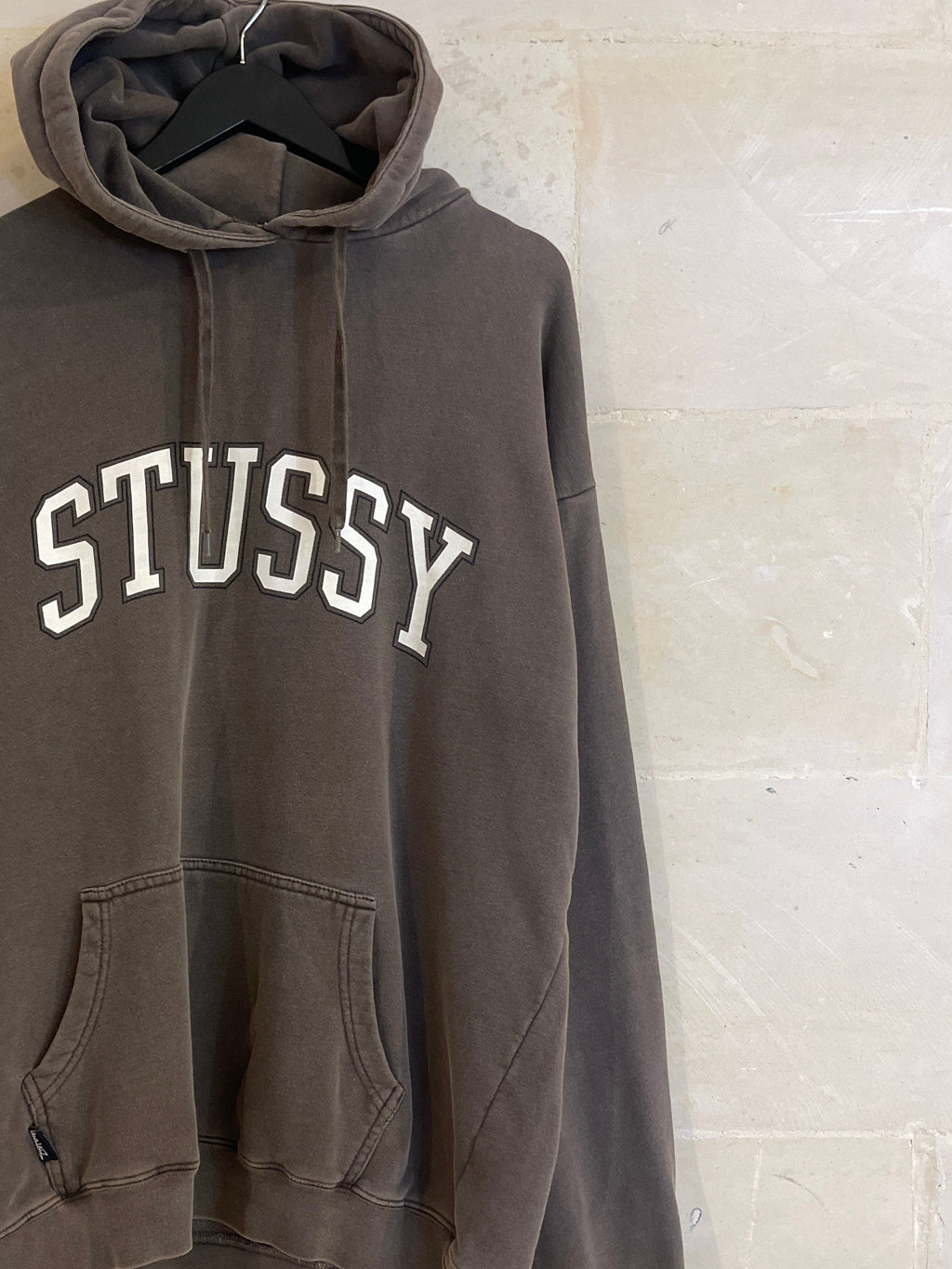 Stussy Brown Speel Out Hoodie Jacket (Medium)
