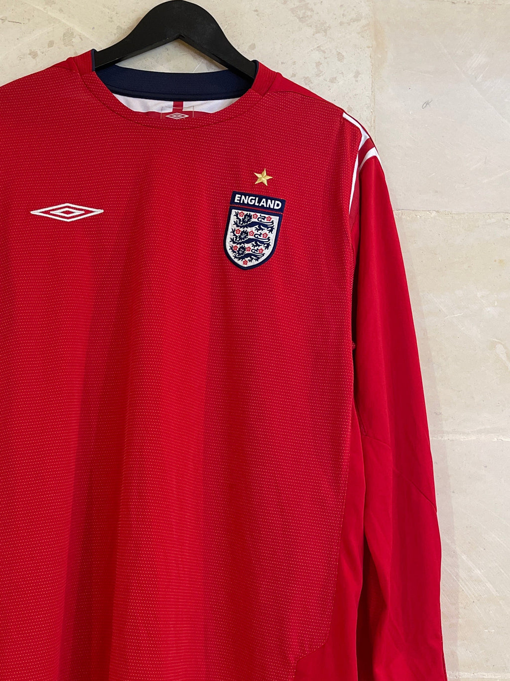2004-06 UMBRO England Longsleeve Shirt(XL)*