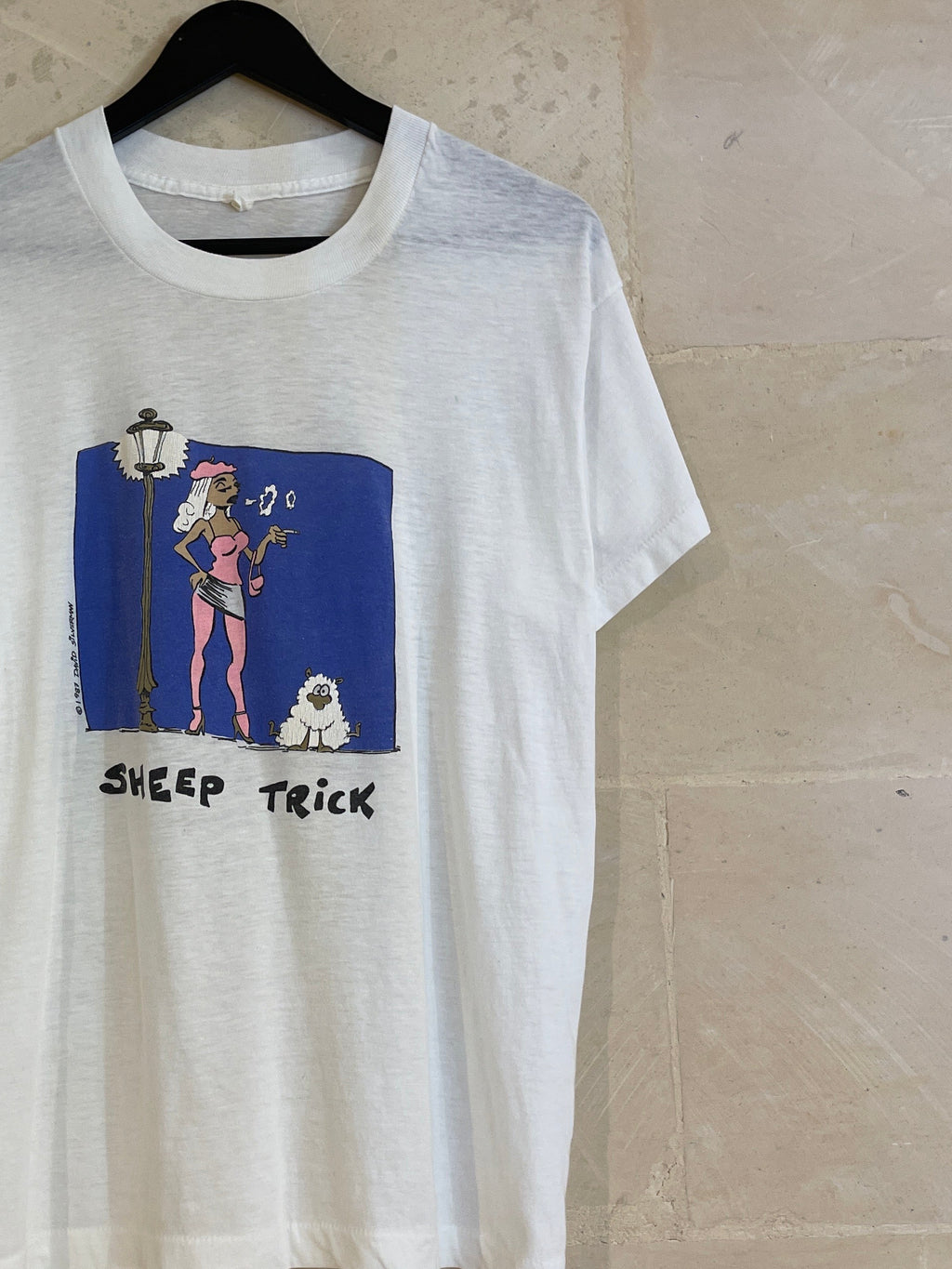 Vntg 1987 Sheep Trick Tee (Fits Medium)