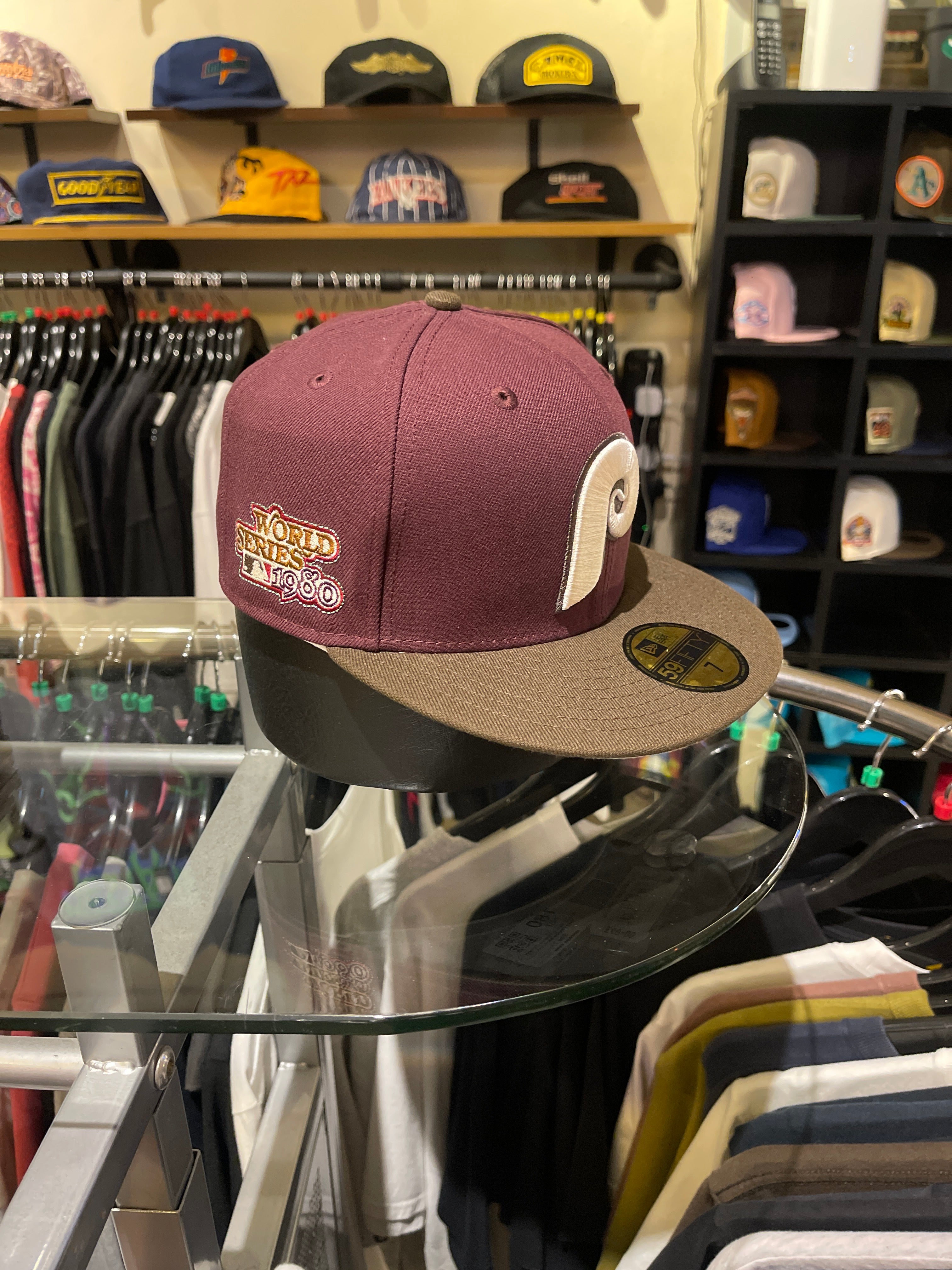 Brand New P.Phillies Closed Cap Choco-Maroon (Size 7)