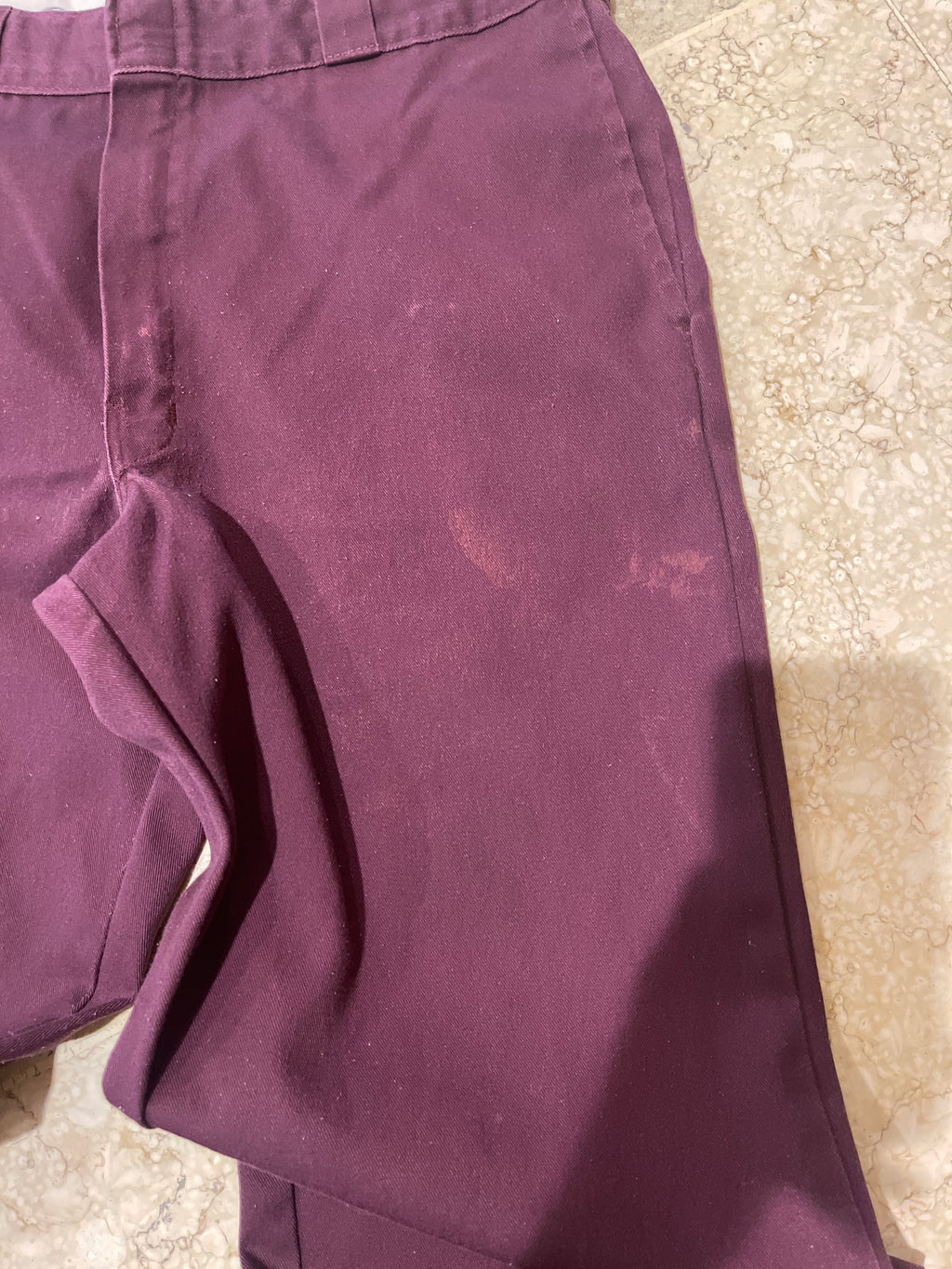 Dickies Maroon Chino Original Fit Pants(34W-42L)