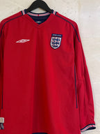 2002-04 England Reversible Longsleeve Away Shirt (Medium)