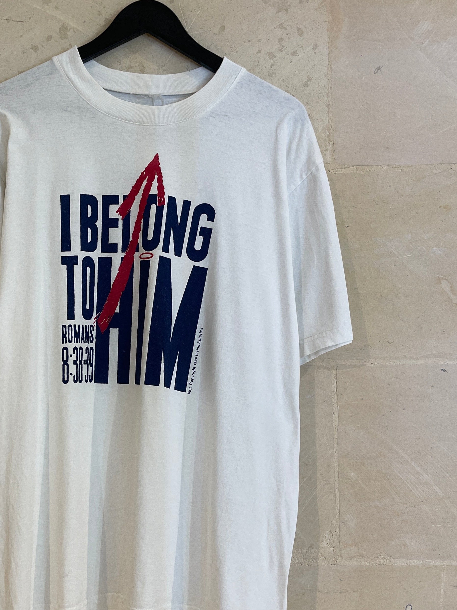 Vntg I Belong To Him Tee (Fits XL)