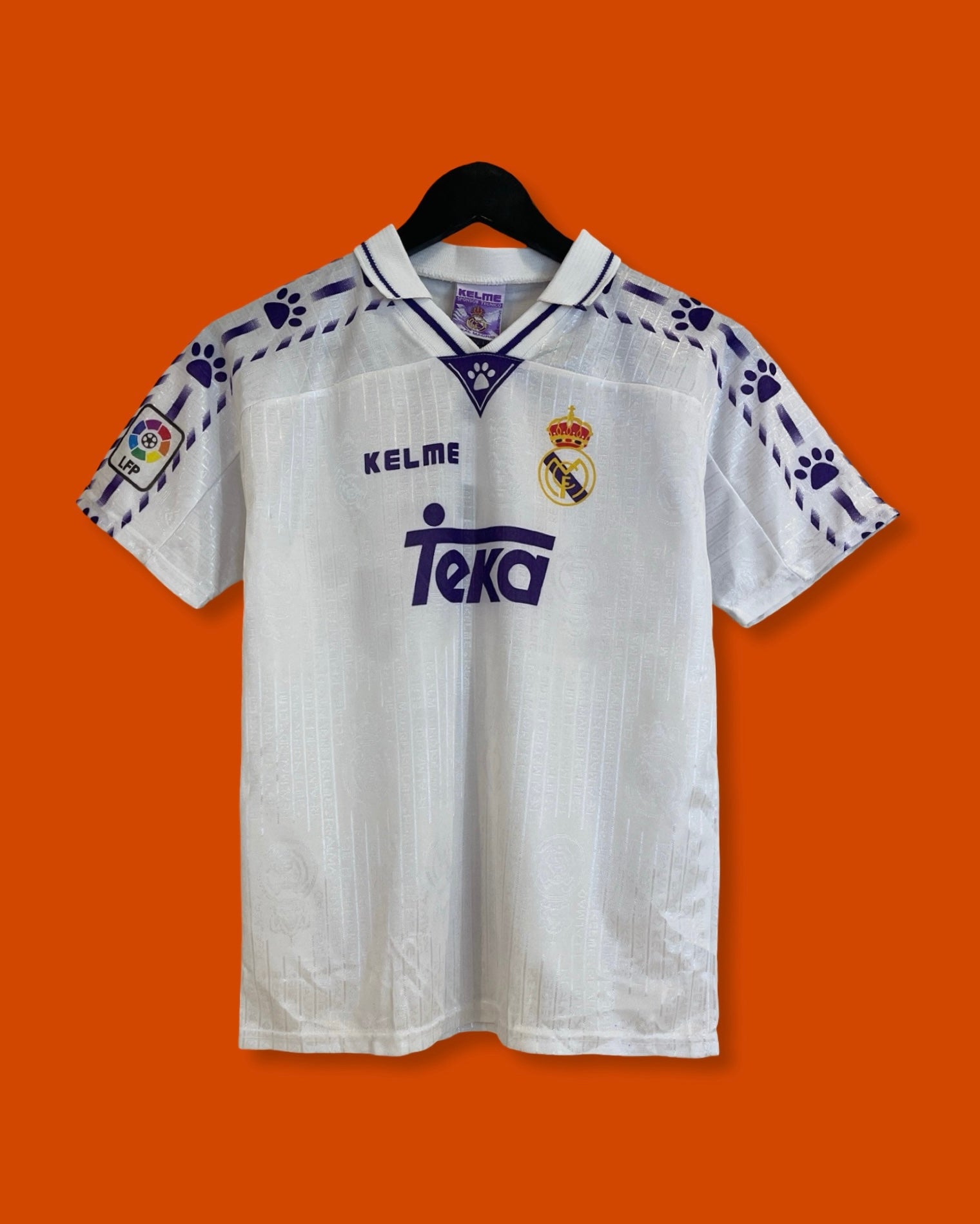 Vntg 1996-97 Real Madrid Home Jersey (Youth Large)