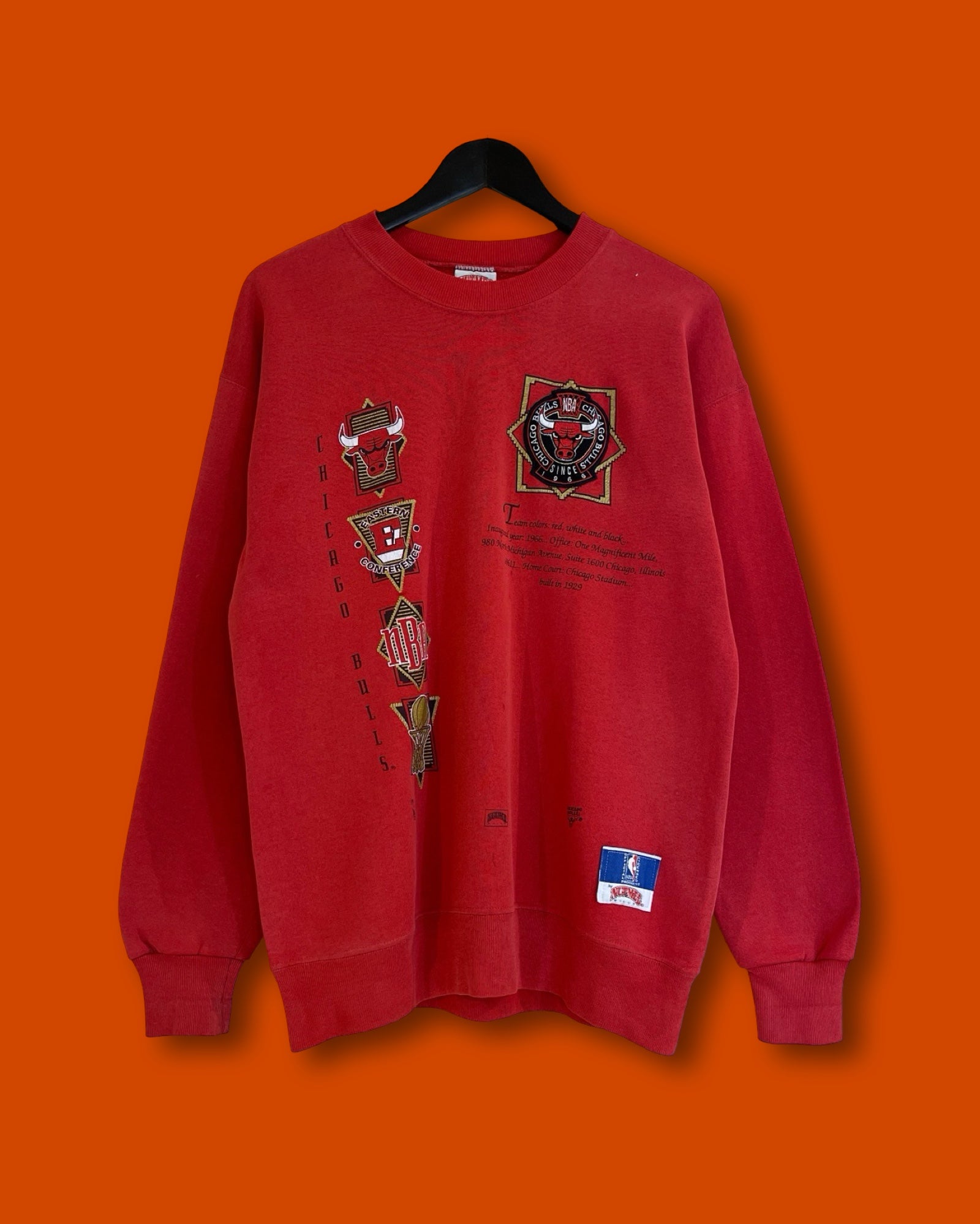 Vntg Chicago Bulls Sweatshirt Red (Medium) / SS