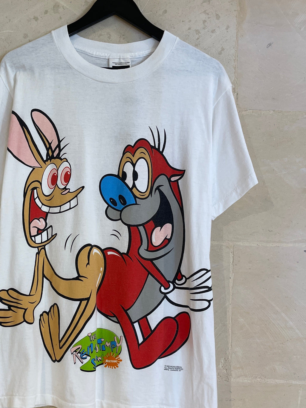 Vntg 1993 The Red & Stimpy Show Tee (Medium)