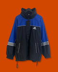 Adidas Black Blue Jacket (Fits XL)