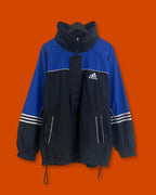 Adidas Black Blue Jacket (Fits XL)