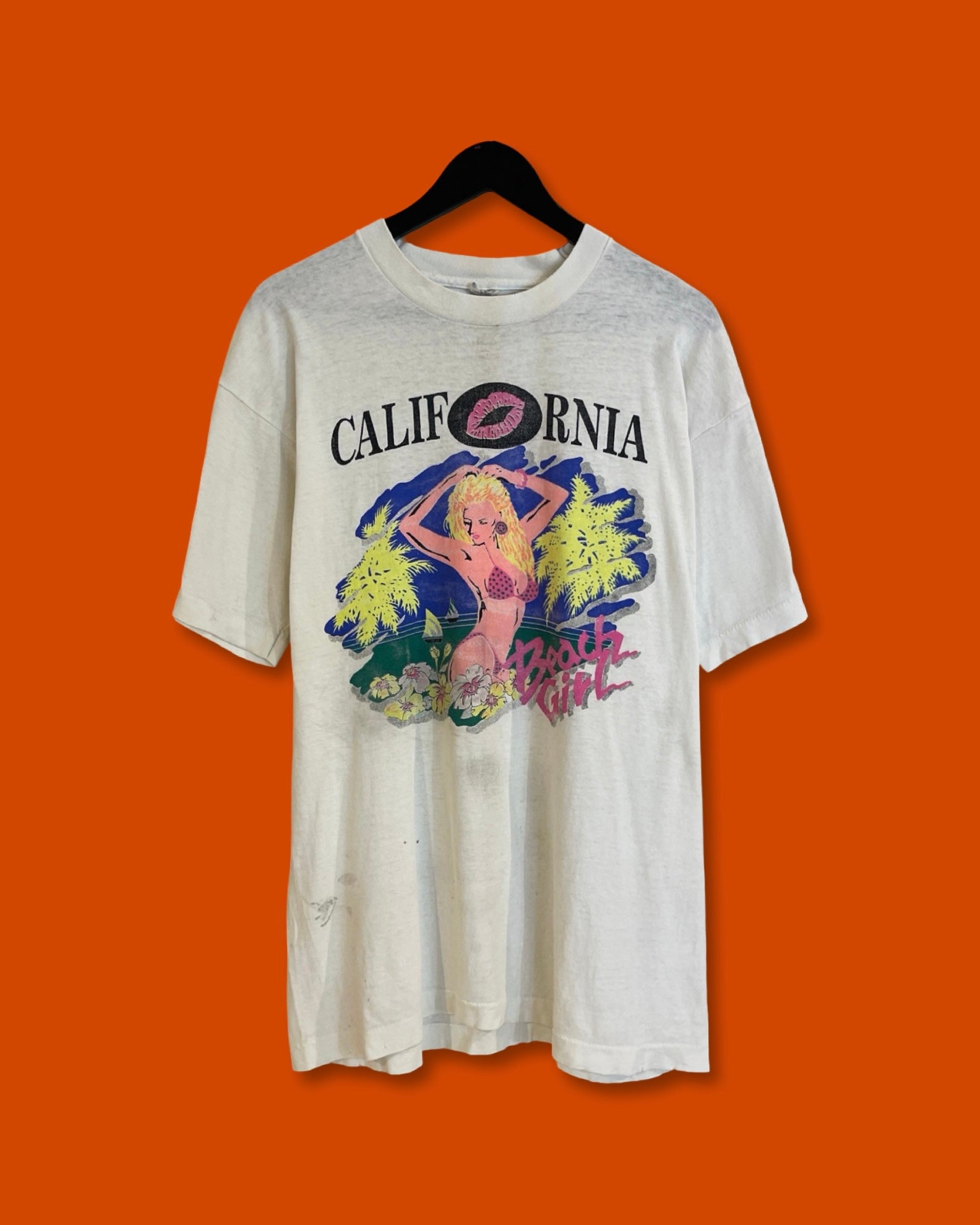 Vntg Beach Girl Tee (Fits Large)