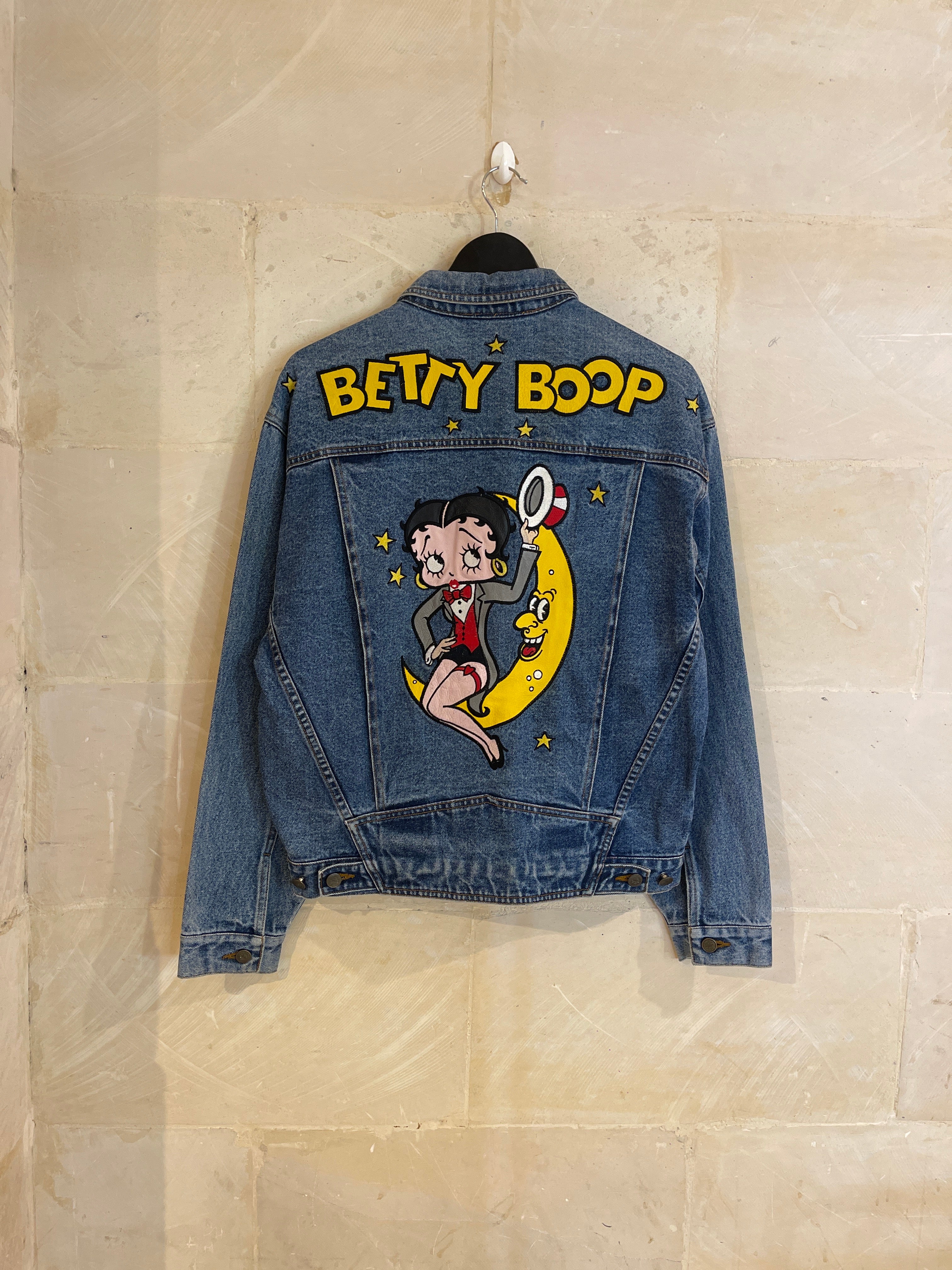 Vntg Betty Boop Denim Jacket (Small)