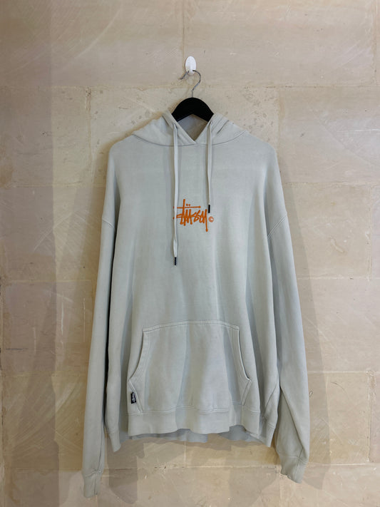 Stussy Embroidered Spellout Hoodie (XL)