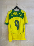 2004 Nike Brazil Home Shirt RONALDO (Large)*/Pull Out