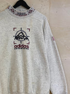 Vntg Adidas Adventure Cream Sweatshirt (Medium)*