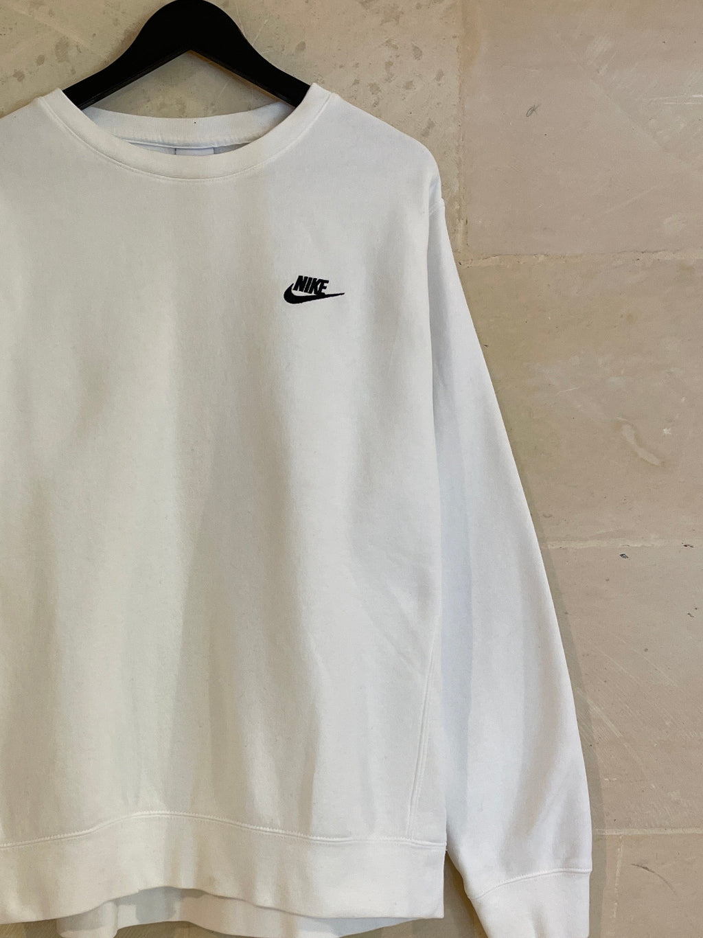 Nike White Sweatshirts (Large)