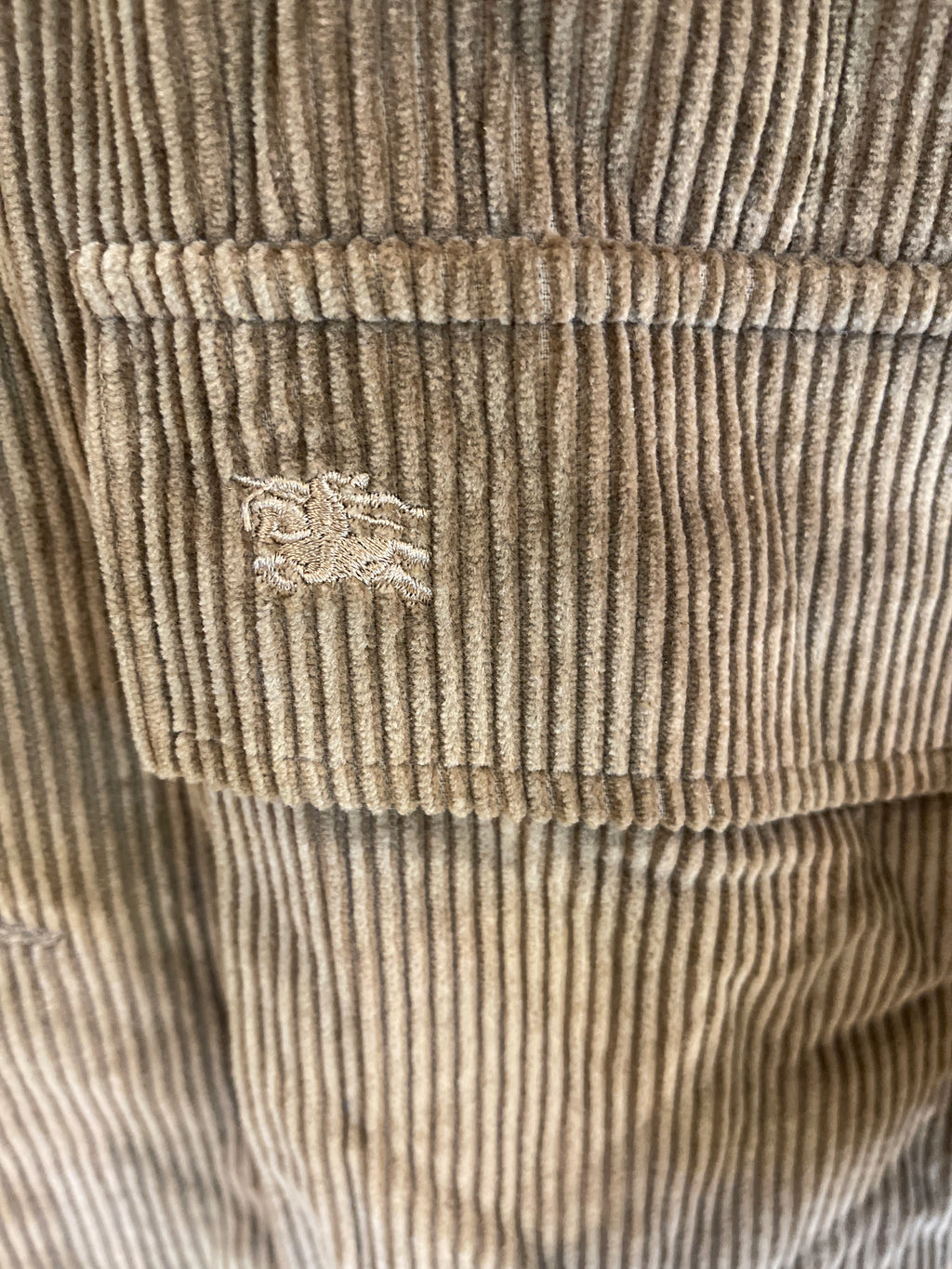 Burberry Brown Button Cords Jacket (Fits XL)