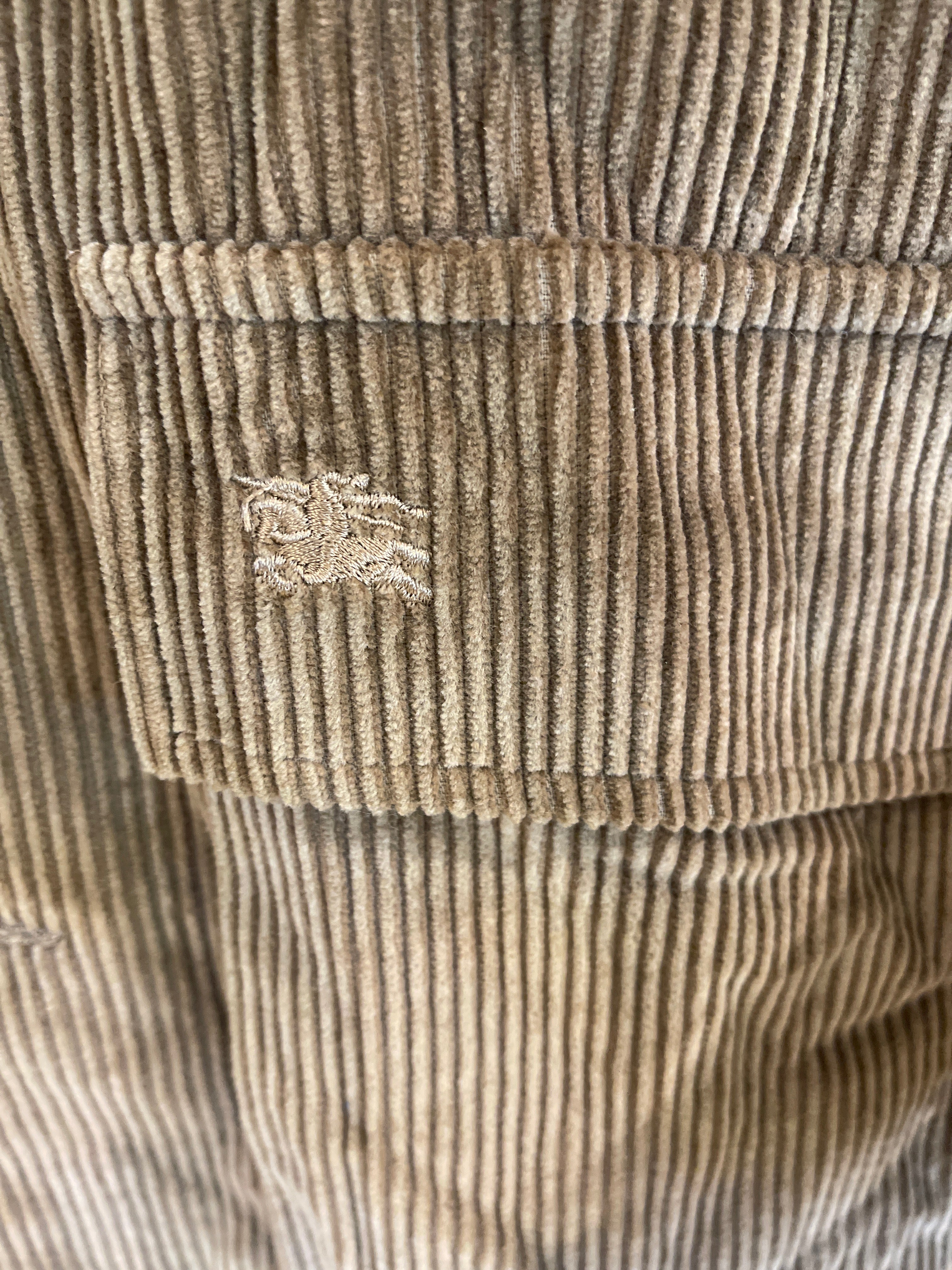 Burberry Brown Button Cords Jacket (Fits XL)