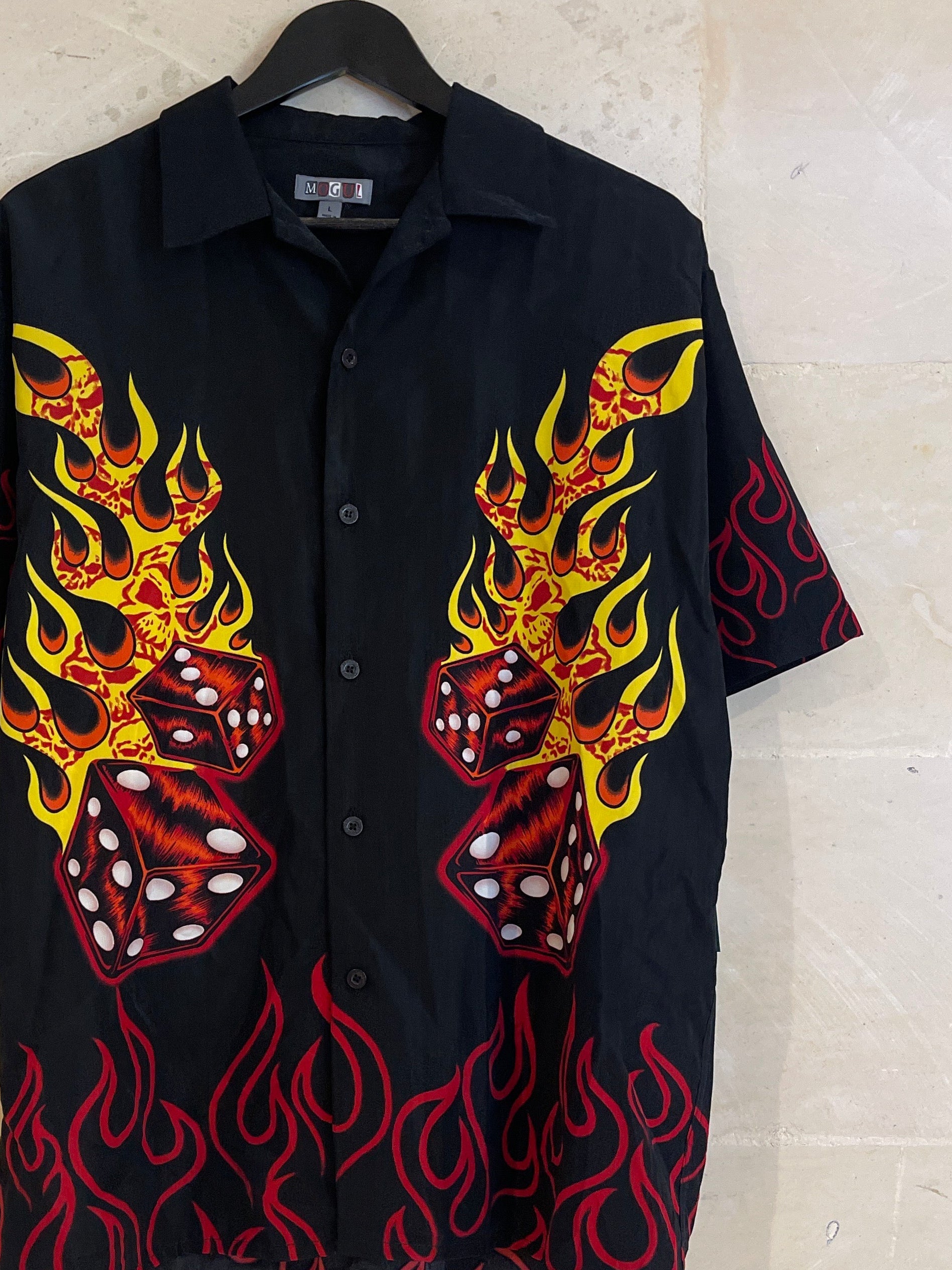 Dice Flames Y2K Shirts (Large)*