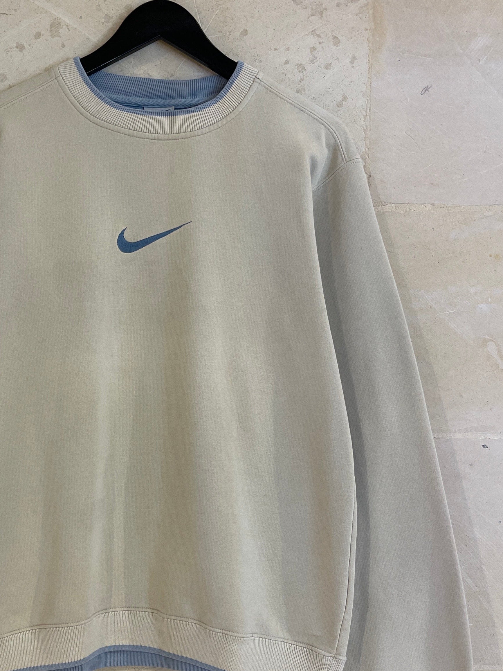 Vntg Nike Center Swoosh Beige (Small)