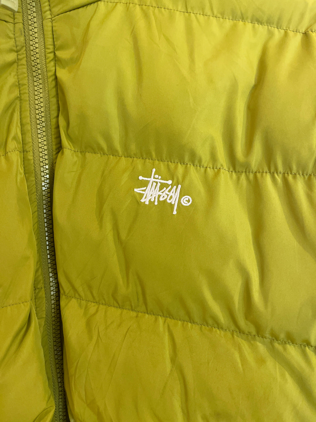 Stussy Puffer Light Green Jacket (Large)