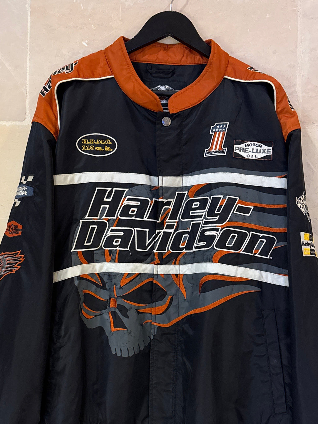 Vntg Harley Davidson Racing Jacket (XXL)