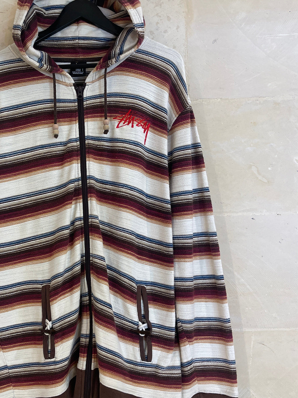 Stussy Sweatshirt Hoodie Jacket (Large)