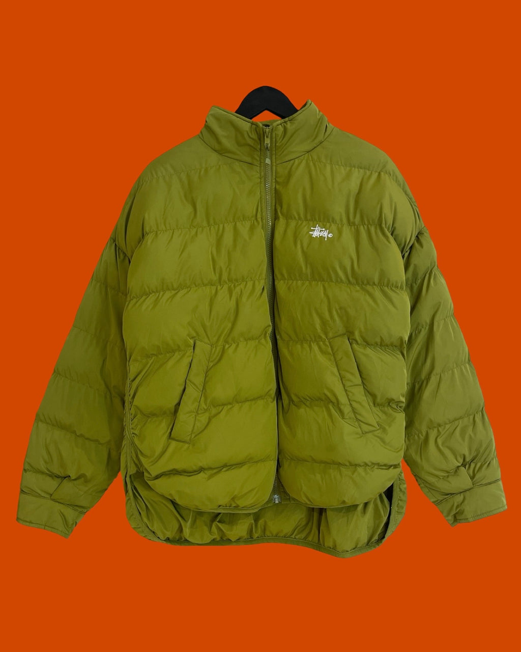 Stussy Puffer Light Green Jacket (Large)