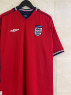 ENGLAND 2002-04 Away Football Shirt Umbro Reversible (XL)*/ Pull Out