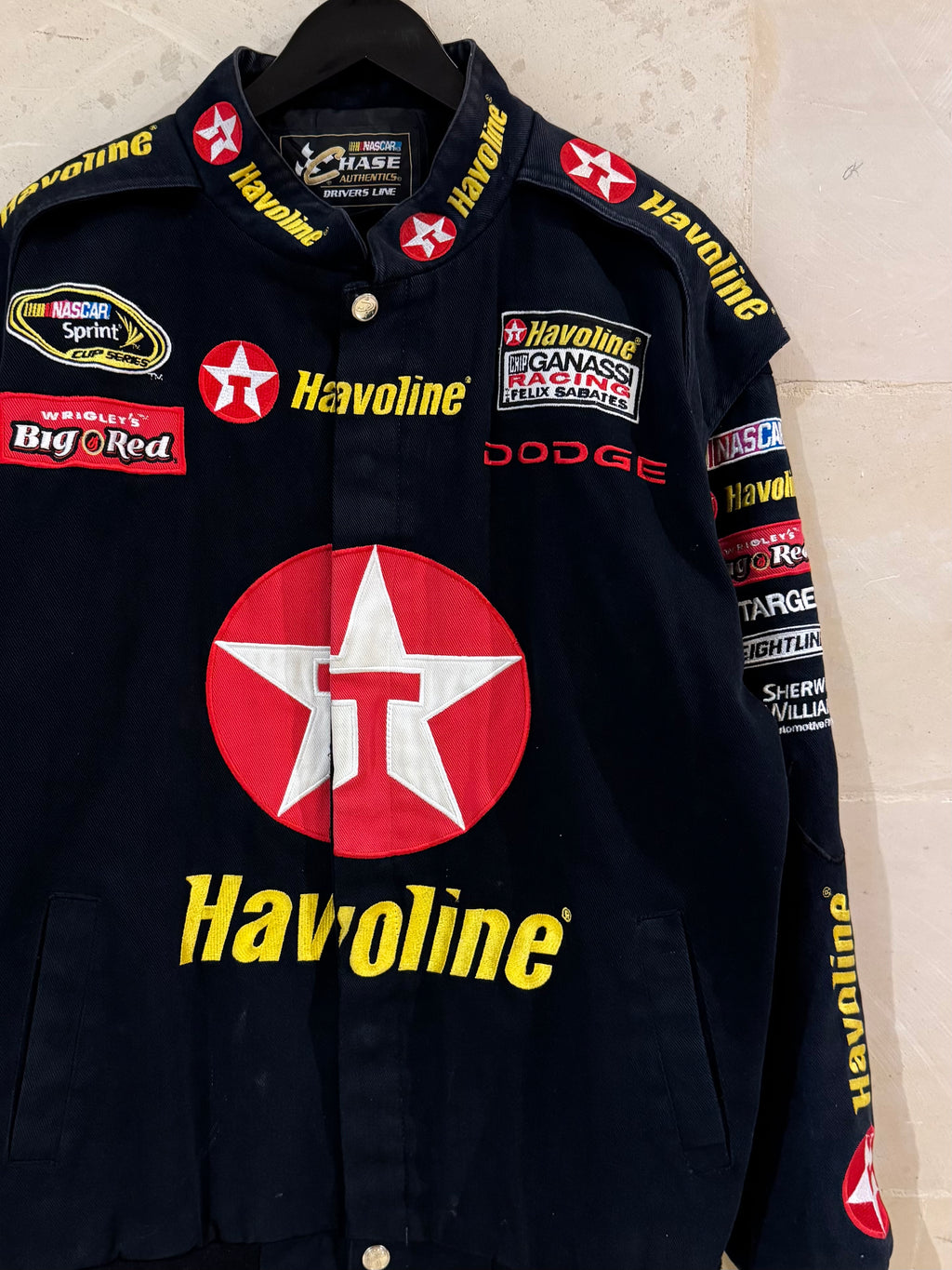 Vntg Havoline Flames Racing Jacket (Large)*