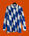 Vntg Blank UMBRO LS White/Blue (Large)*/ Pull Out