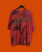 Vntg Black Top Reebok AOP Tee (Large)