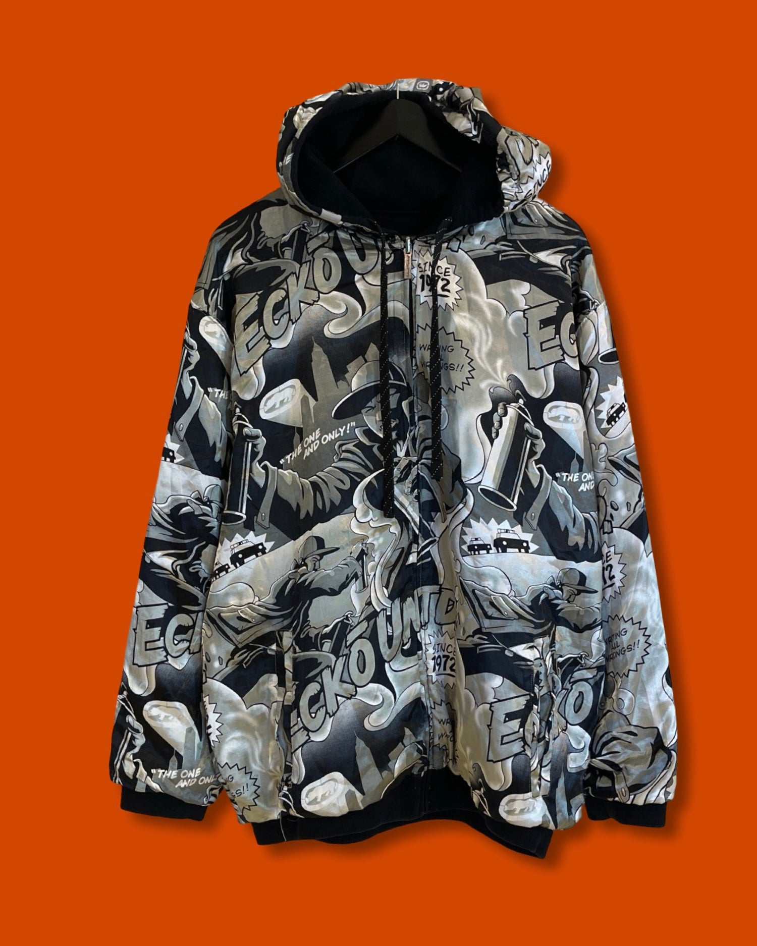 Ecko AOP Y2K Reversible Zip Hoodie Jacket (XL)