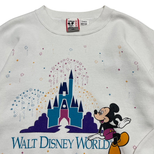 80s Disney World Crewneck (Small) stains on the wrist and hem