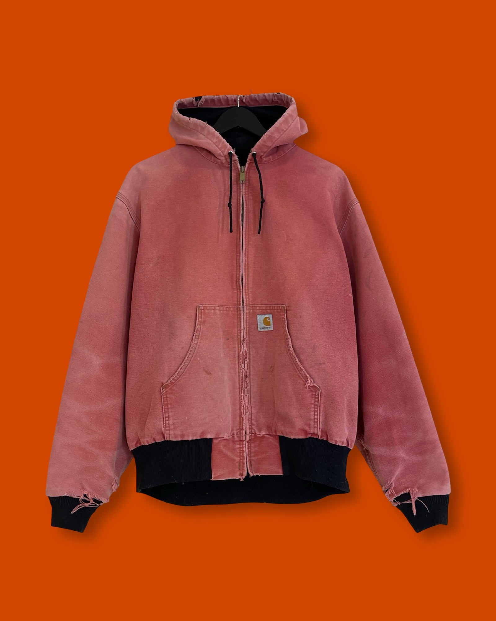 Vntg Carhartt Snta. Fee Old Rose Hoodie Jacket (XL)
