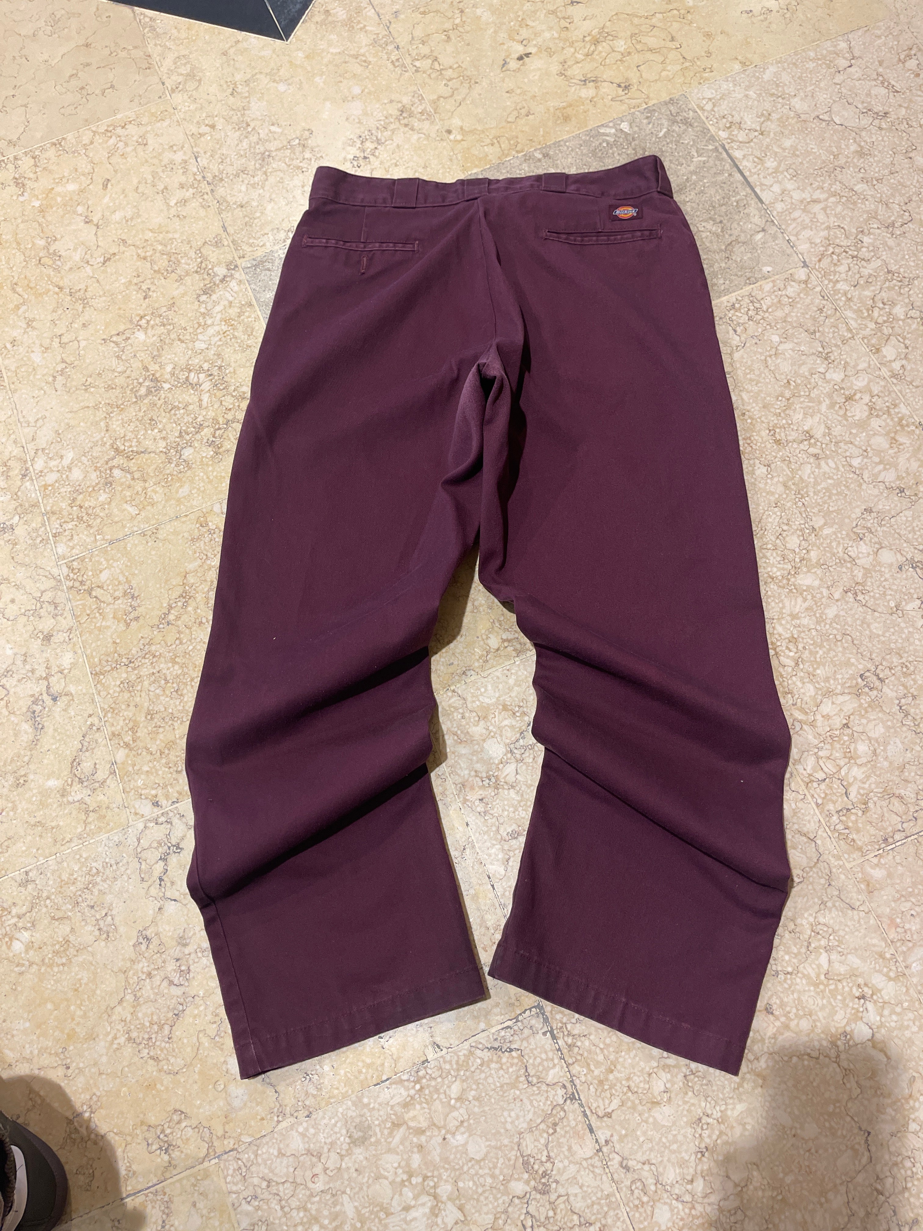 Dickies Maroon Chino Original Fit Pants(34W-42L)